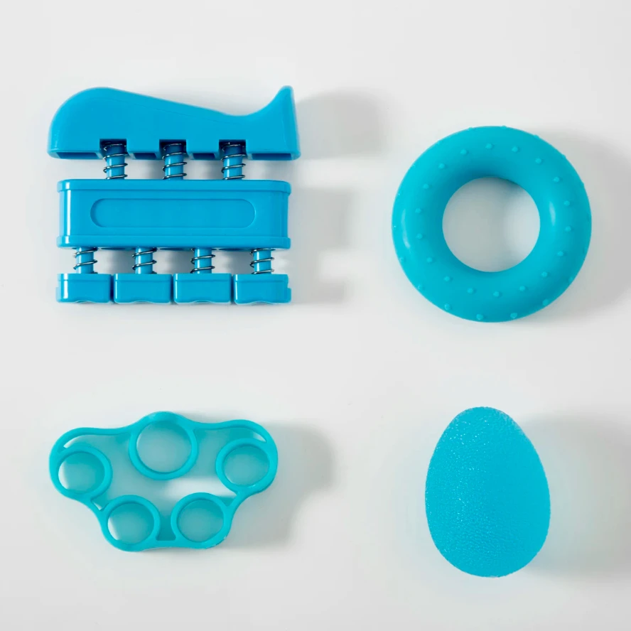 

1 комплект, усилитель для пальцев-тренажер для пальцев для предплечья-тренажер для рукоятки для музыканта, скалолазания и терапии, синий