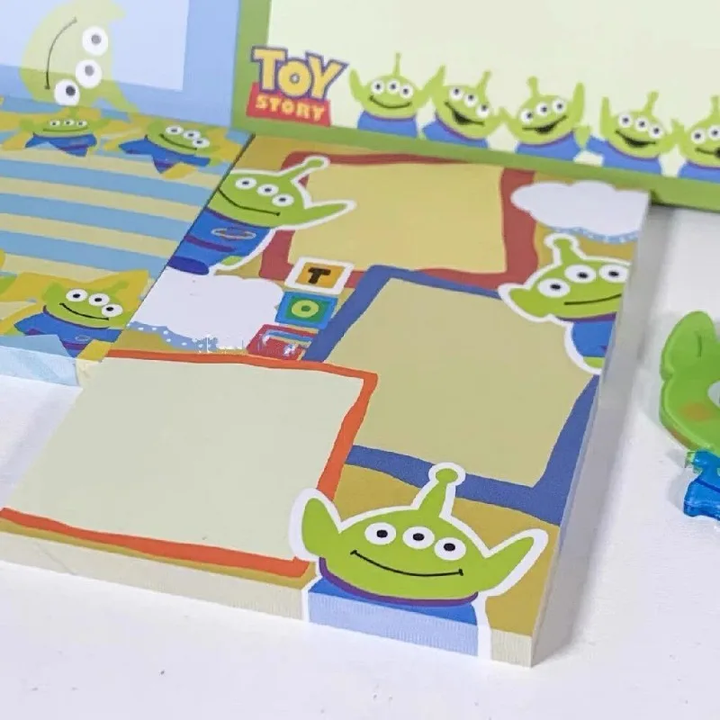 50 pezzi carino Toy Story Alien No adesivo memo pad cartone animato addensare strappabile memo nota adesiva accessori per ufficio cancelleria Kawaii