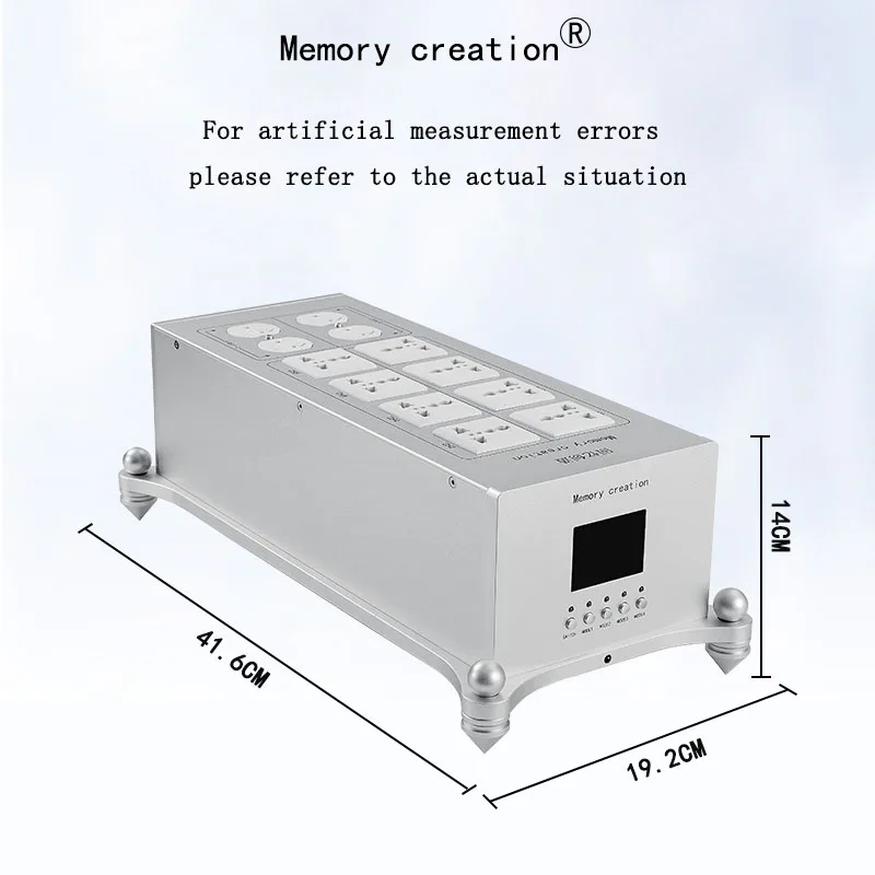 Purificador de filtro de potencia de grado audiófilo inteligente X6, creación de memoria, Conector de fila antiinterferencias, amplificador HIFI, uso estéreo de CD