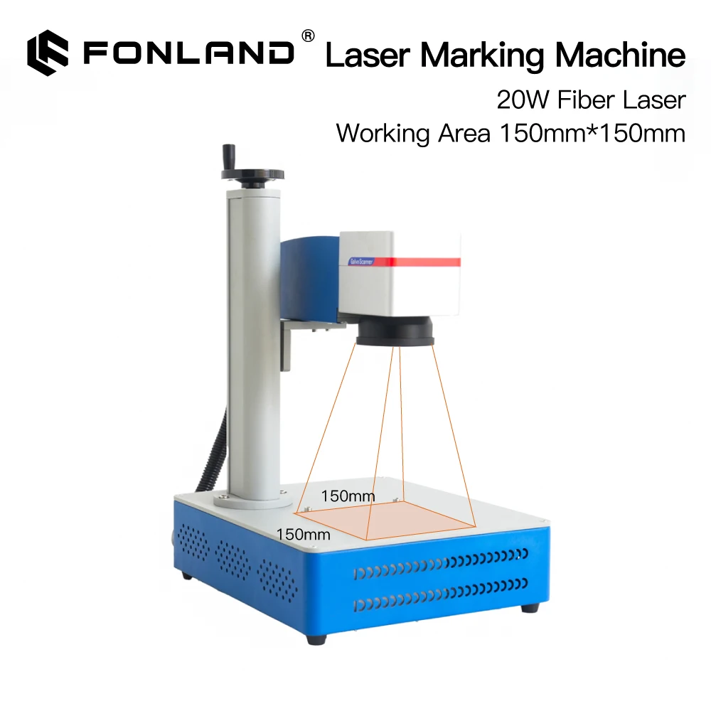 

FONLAND Fiber Laser Engraver Marking Machine 20W 30W 50W 1064nm for DIY Mark Printer Working with Jewelry Metal Ceramics