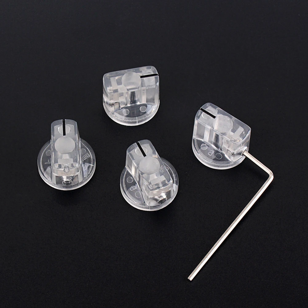 

4 Pcs Audio Button Assembly Wrench Pointer Knob Guitar AMP Volume Control Affordable Effect Pedal Amplifier
