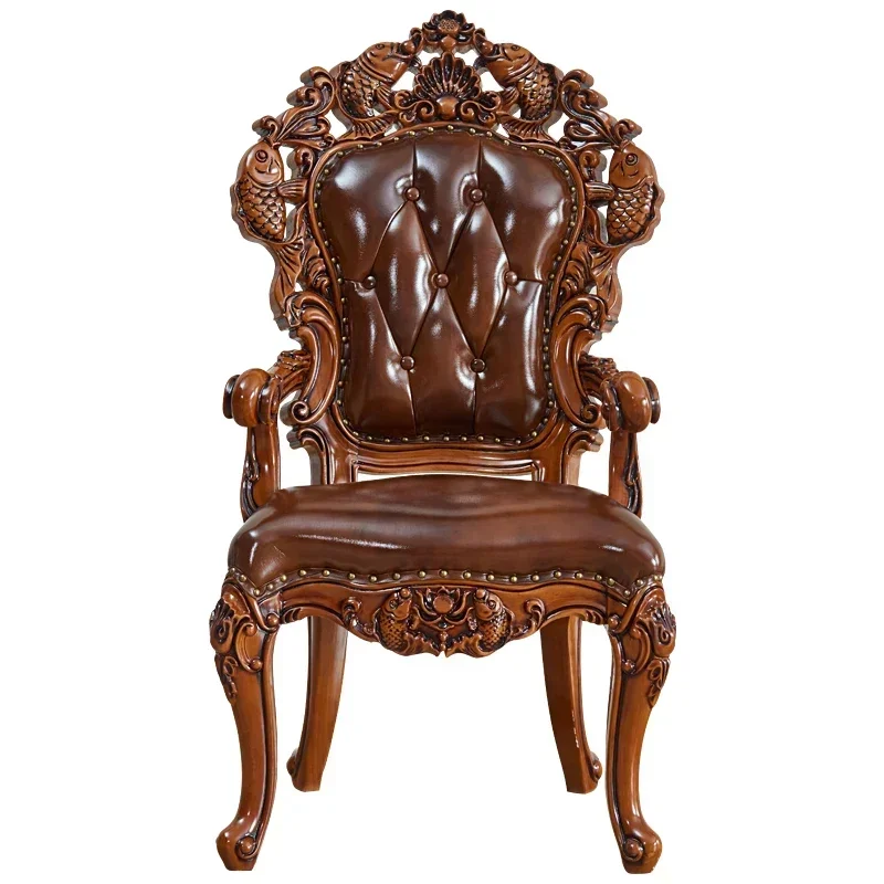

Beautiful Rustic Dining Chairs Modern Kitchen Luxury Nordic Dining Chairs Leather Vintage Sillas Para Sala De Estar Furniture