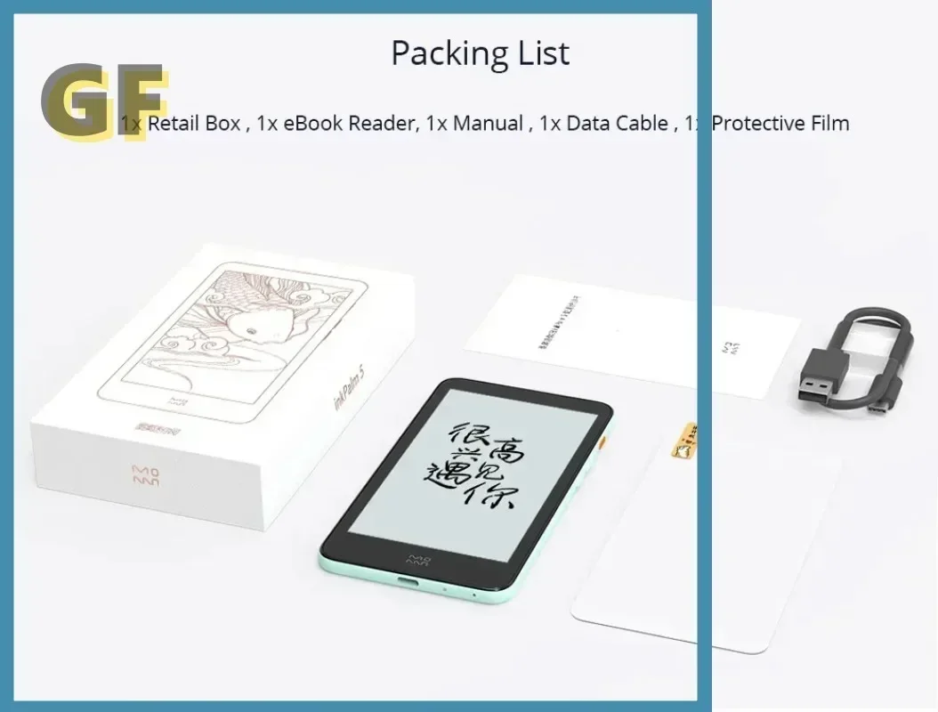 New 5 Mini 5.2Inch E-ink Ebook Ereader Ebook Reader 300PPI Screen Tablet Android 8.1 Smartphone Electronic Book