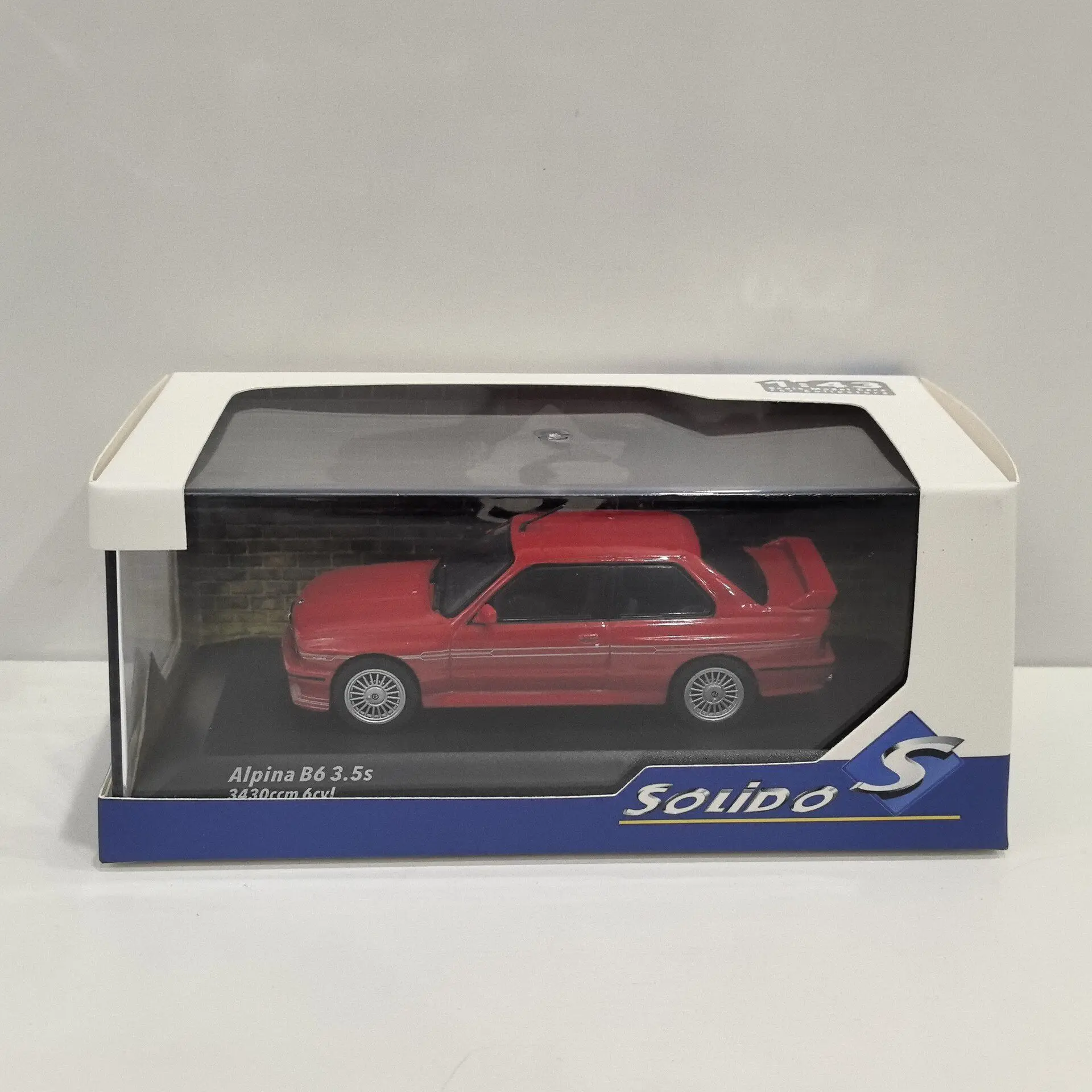 Diecast SOLIDO 1/43 Scale BMW ALPINA B6 3.5S Racing Car 1Z Alloy Car Model