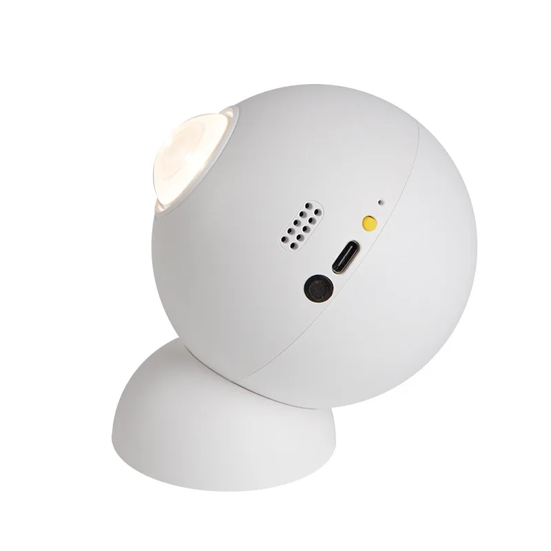 

Intelligent voice wall lamp, no wiring and no punching, wall washer bedside lamp, bedroom induction night light