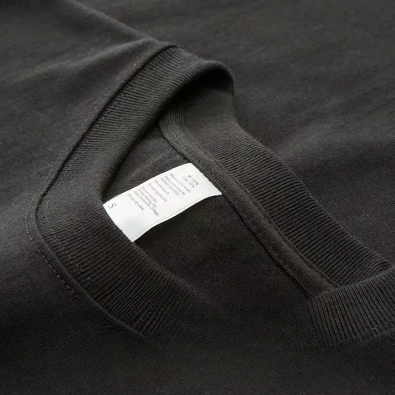 Zwaargewicht T-shirt van puur katoen met korte mouwen Tianqing Kleur Zomer Losvallend Unisex Basic Sle Comfortabel Ademend Casual... - afbeelding 1