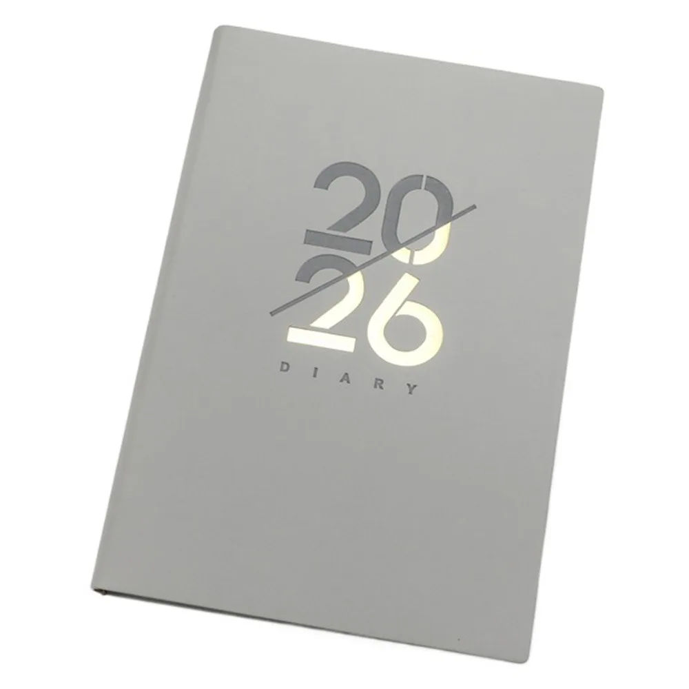 

English 2026 Schedule Planner Notepad 12 Months Wear-resistant 365 Days Efficiency Notebook Portable Bookmark Diary Writing Pads
