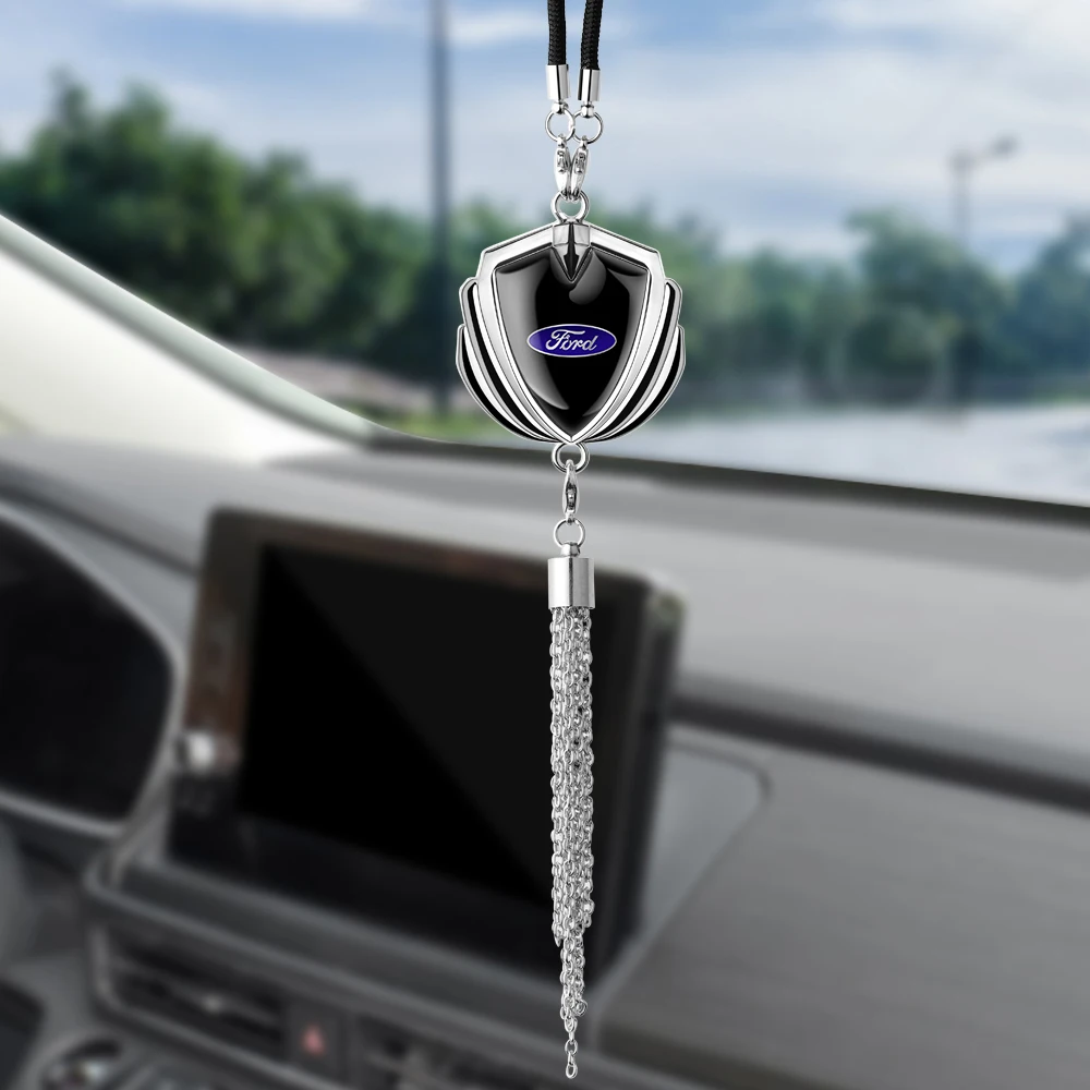 Car Interior Rearview Mirror Pendant Hanging Ornaments Decoration Accessories For Ford Focus MK2 Fiesta Mondeo Mustang Territory