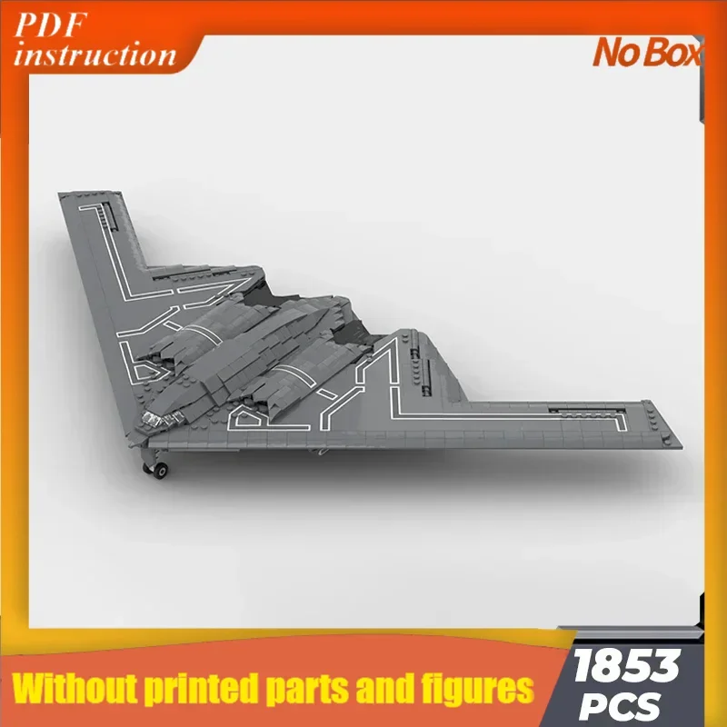 

Moc Building Bricks Military Model 1:72 Scale B-2 Bomber Technology Modular Blocks Gifts Toys DIY Sets AssemblyChristmas