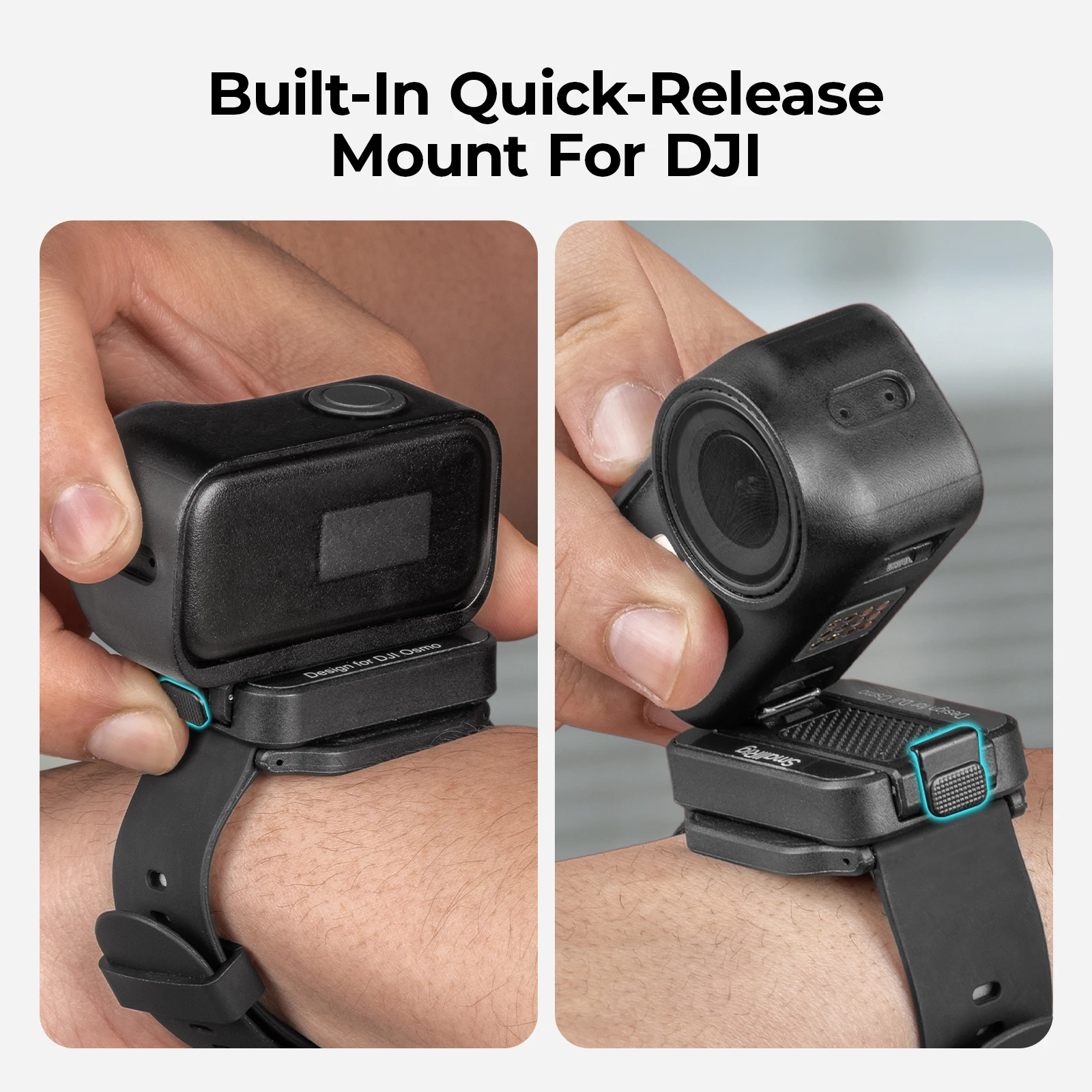 Pasek na nadgarstek SmallRig do kamer sportowych, kompatybilny z Osmo Nano i Osmo Action6, z szybkim uwalnianiem, do poziomej/pionowej fotografii. — zdjęcie produktu 4