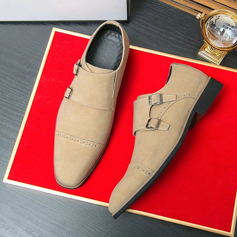 Golden Sapling Wedding Shoes Men Casual Business Flats Leisure Oxfords Men's Formal Shoe Dress Office Loafers Brogue Footwear