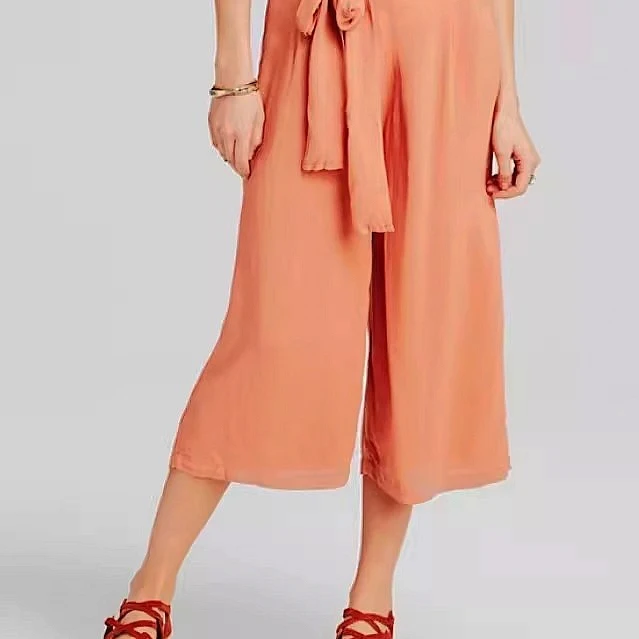 กางเกงผ้าลินินผสมคอตตอนระบายอากาศได้ดี รุ่น Ultra Special J05 เนื้อผ้านุ่มสบาย ทรงเจ็ดส่วน เอวสูง เหมาะสำหรับใส่ลำลอง ใส่ทำงาน ใส่เที่ยวช่วงฤดูร้อน