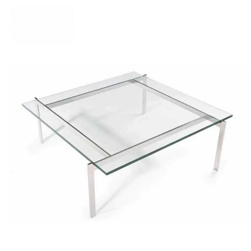 Nordic classic coffee table, side table stainless steel metal creative, table