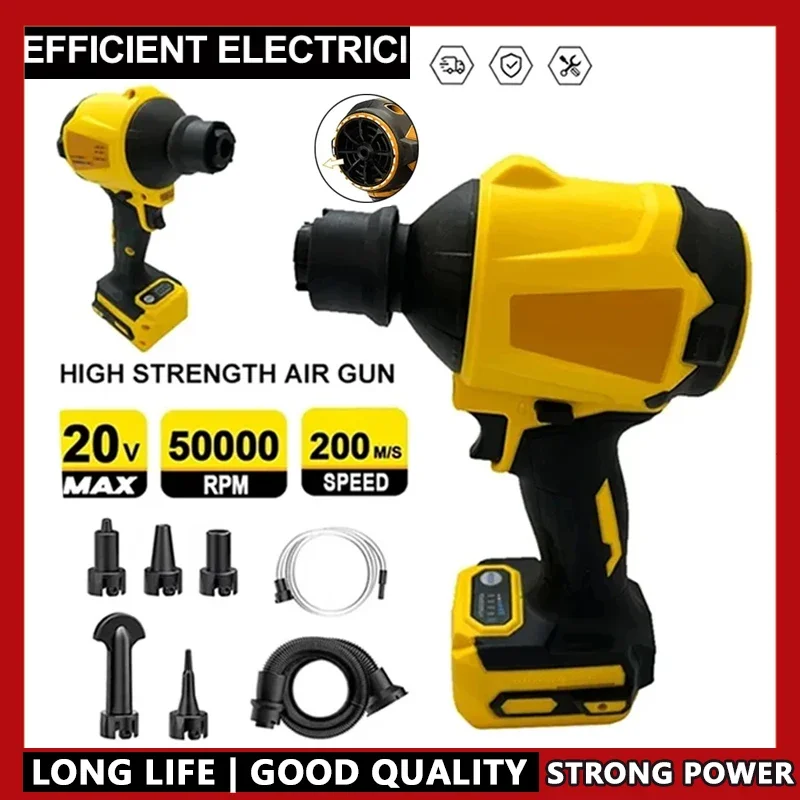 

Fit Dewalt-Brushless Cordless Air Blower Handheld Dusting Machine Electric Dust Blower Inflator Fan for 20V Battery