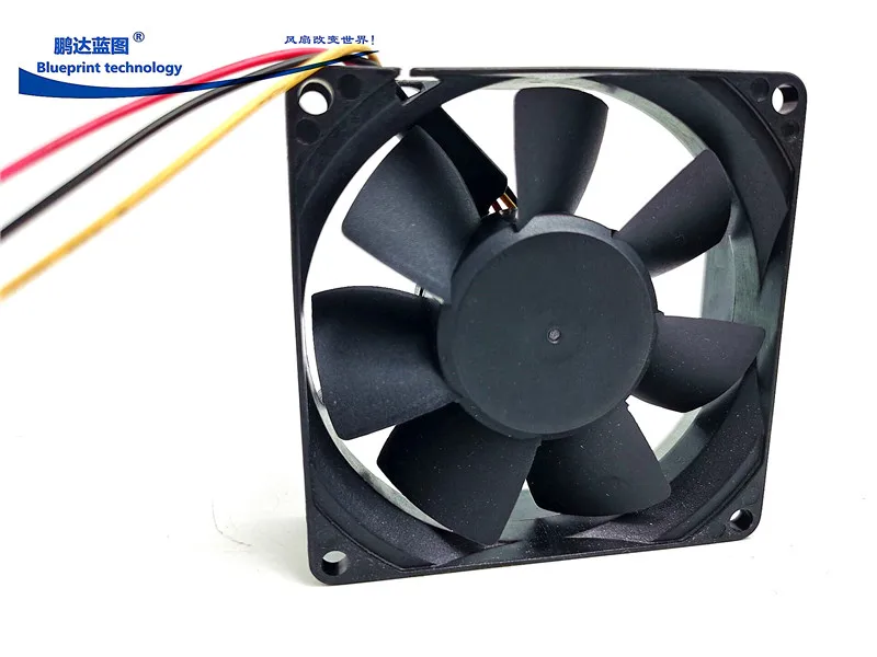 New 8025 Double Ball Bearing Speed Measuring 8cm Cpu 12v1.7w Cooling Fan 80*80*25MM