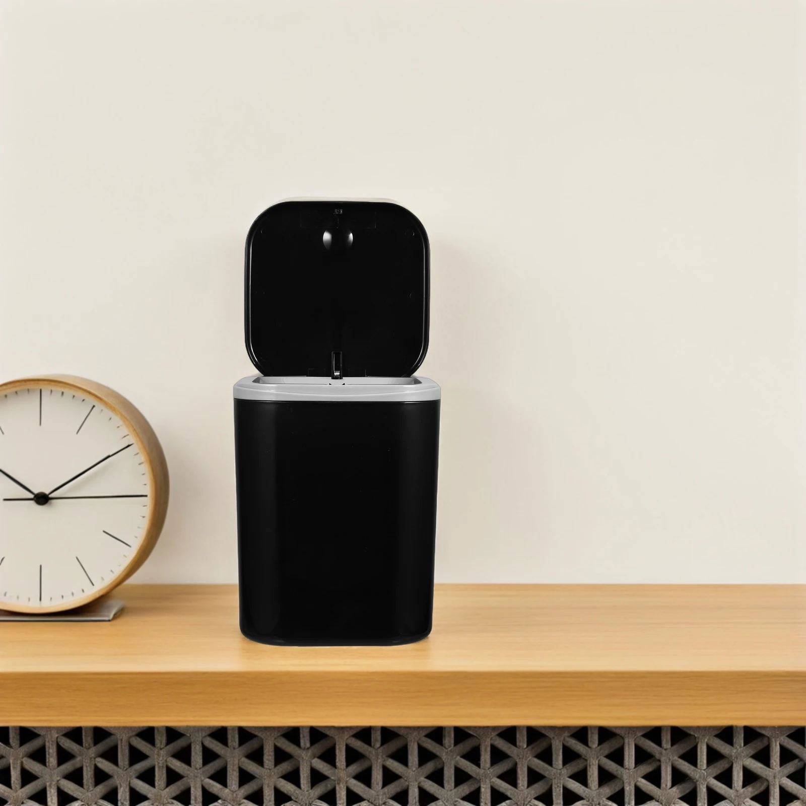

Mini Trash Can with Lid Countertop Car for Women Little Cans Kitchen Garbage Ban Desk Cute Small