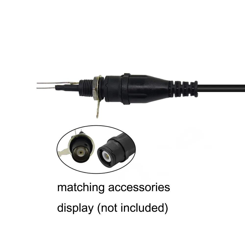 P1207 500V/5A Safety BNC Male Plug to 4mm Right Angle Banana Plug RG58 Coaxial 50Ω Impedance Cable Oscilloscope Test Lead 120CM