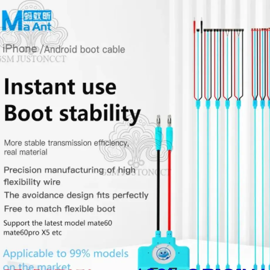 MaAnt KJ-01/02/03 Boot Line DC Control For iPhone 6-14 Promax Android Huawei Samsung LG Vivo Power On Activation Repair Tools