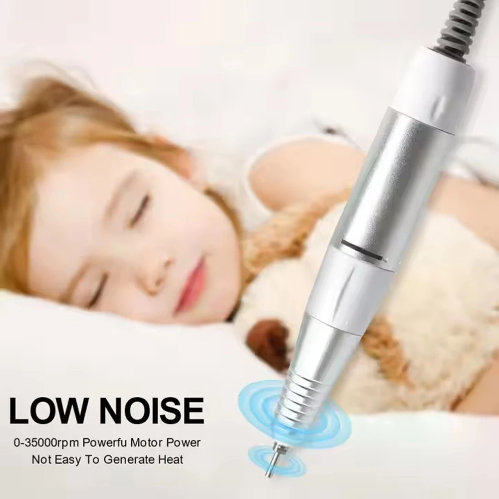 35000rpm 5 pinos elétrica máquina de broca do prego lidar com handpiece pedicure substituição caneta manicure ferramenta beleza abe acessório