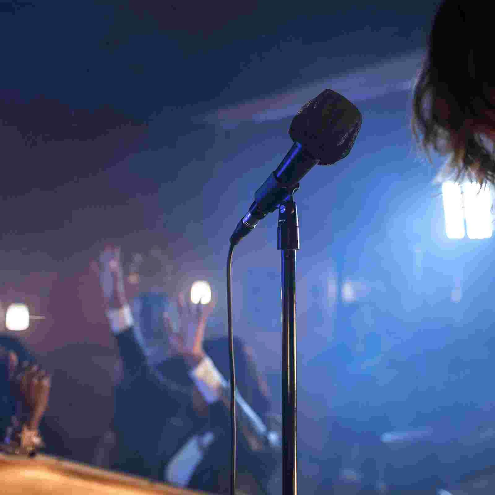 100Pcs Disposable Microphone Cover Non-woven Mic Sleeve Microphone Protector