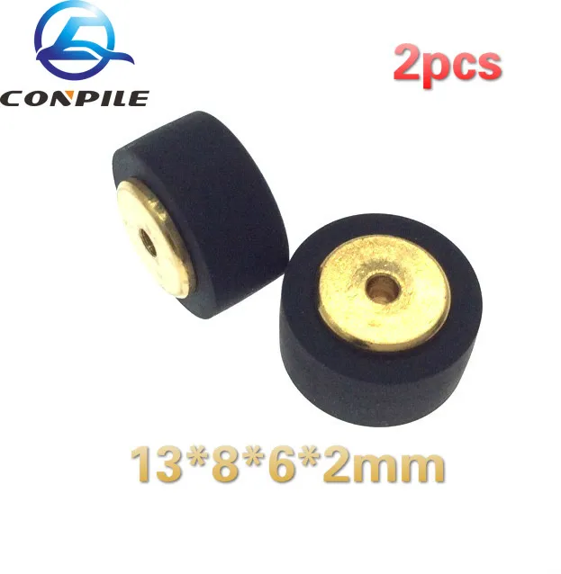 

2pcs copper 13*8*6*2mm rpinch roller for cassette deck tape recorder