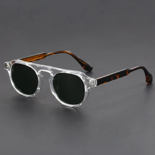 Nuevas gafas de sol polarizadas Retro Punk para hombre, gafas redondas Vintage para mujer, diseño de lujo de tendencia, gafas de sol UV400 para pescar y conducir