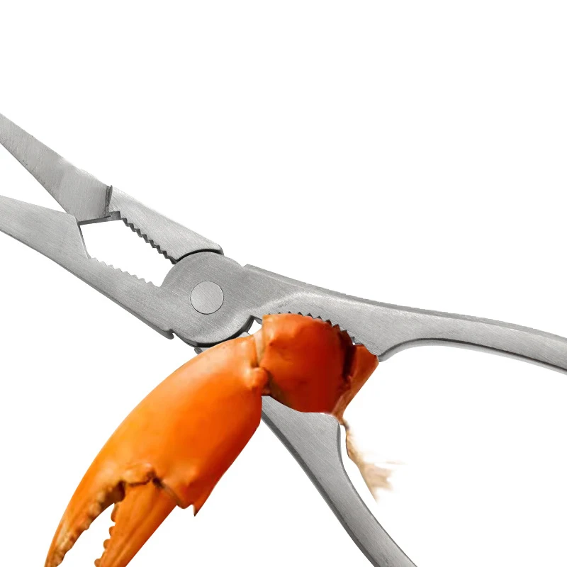 304 Stainless Steel Crab Claw Clamp Easy Crab Claw Tool Household Hairy Crab Leg Clamp Crab Peeling Tool