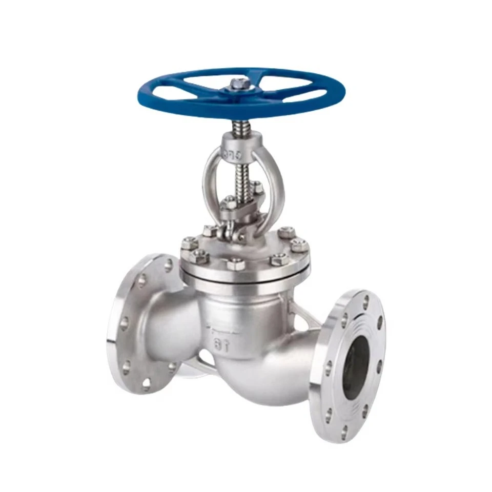 DN80 3 بوصة J41W-16P SS304 316L دليل ارتفاع البخار شفة من الفولاذ المقاوم للصدأ صمامات الكرة الأرضية صمام الاختيار الأفقي