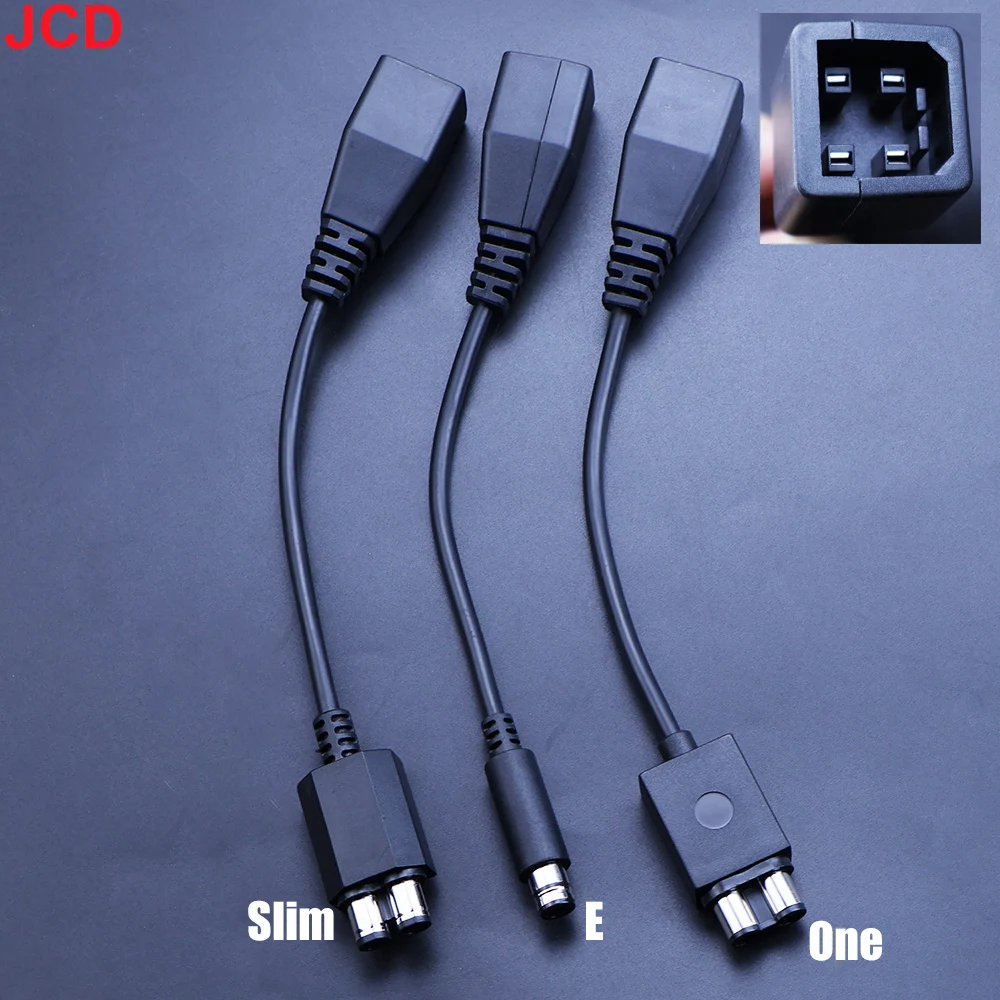 

JCD 1pc For Microsoft Xbox 360 To Xbox Slim/One/E AC Power Adapter Cable Converter Transfer Cable Cord Accessories