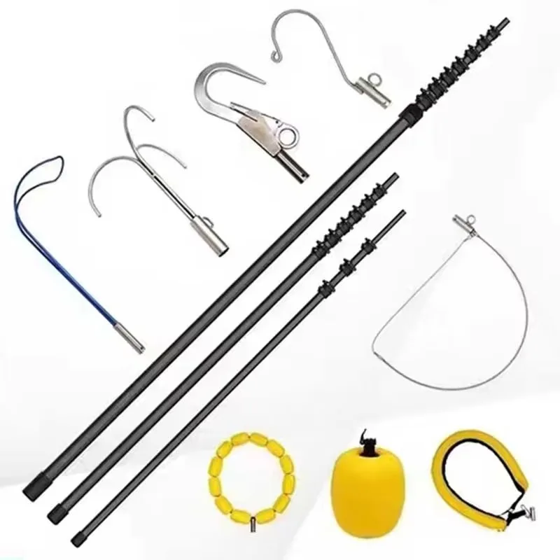 30 '40' 50 '60' Carbon Fiber Telescopic Rod High Stiffness Expansion Rod for Water Rescue and Salvage