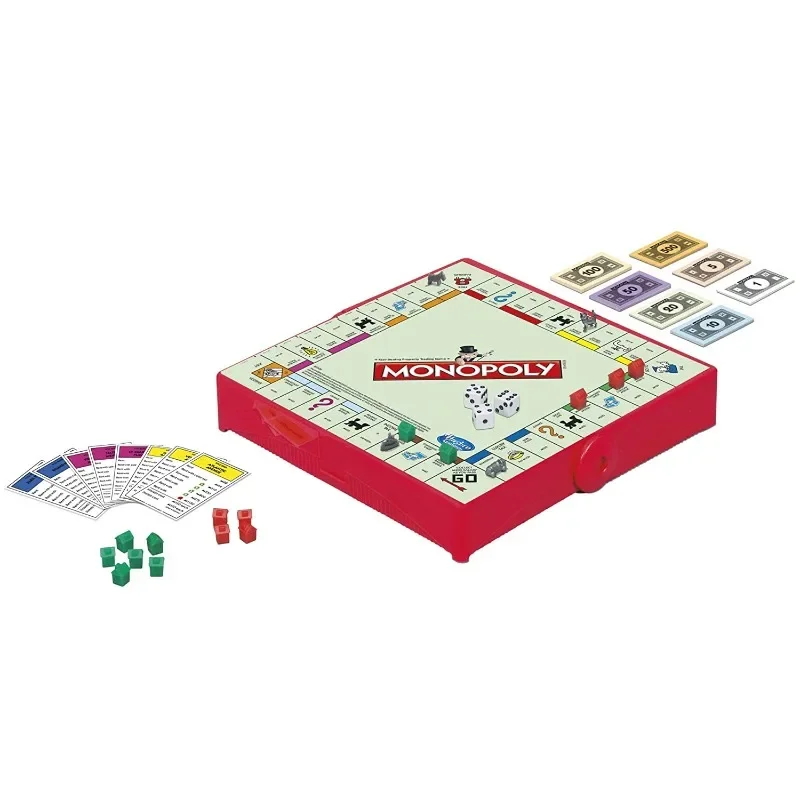 Hasbro Monopoly Property Tycoon Game Strategy Puzzle Game Travel Desktop Game Toys Collection Decoration Kids Christmas Gifts