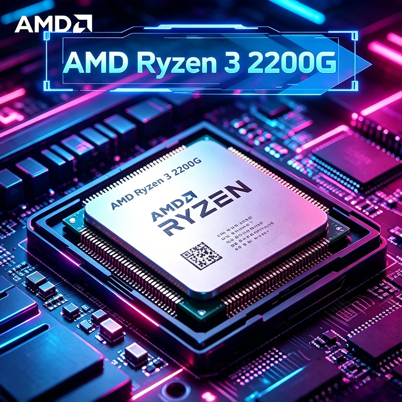 AMD Ryzen 3 2200G Hot Sale Brand New Original CPU 3.5 GHz Zen Quad-Core Quad-Thread Socket AM4 Model YD2200C5M4MFB