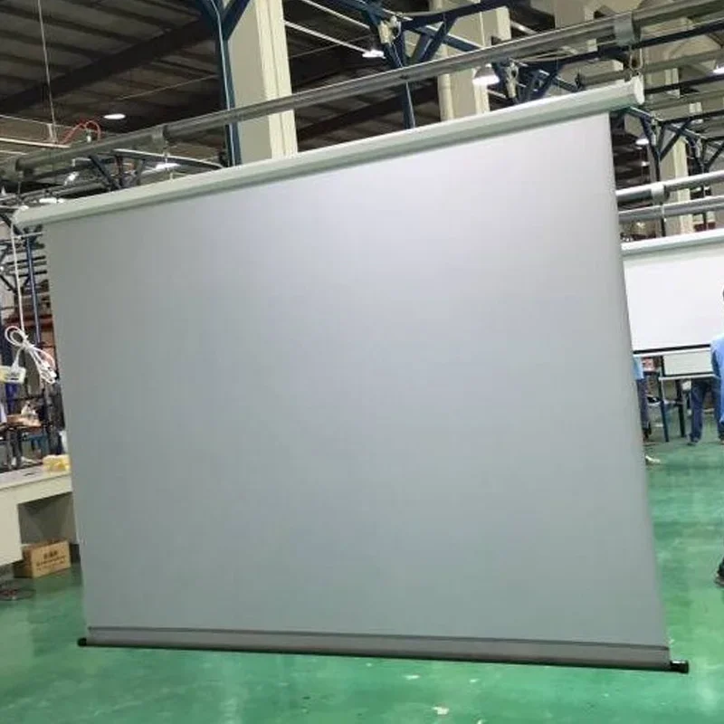 모터 구동 전동 후면 투사 스크린 60-100인치, 리모컨 포함, LED LCD HD 프로젝터 3D 4K 지원 후면 투사