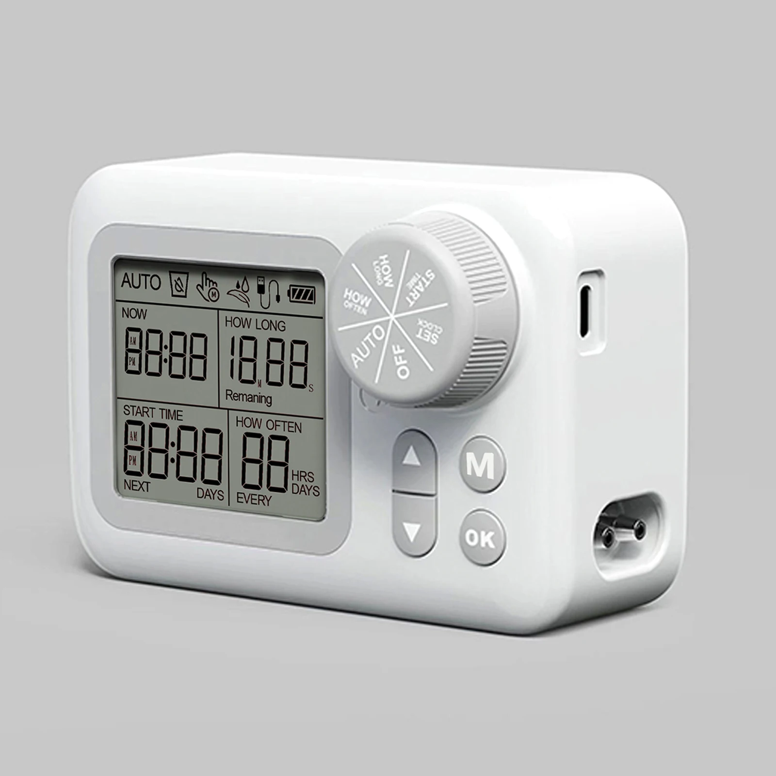 WPS-015 Digital Programmable Water Timer Smart Automatic Drip Irrigation Kit Potted Indoor Plants Turn Knob Setting