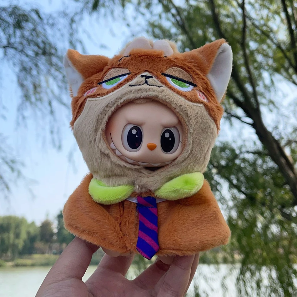 15-17 cm Für Labubu Puppe Nick Wilde Judy Hopps Polizist Tier Cosplay Puppen Kleidung Zubehör Outfit Kleidung geschenk – Detail 3