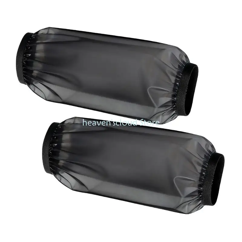 Y88Bクリア保護アームスリーブさまざまなジョブ用の弾性材料防水1ペア