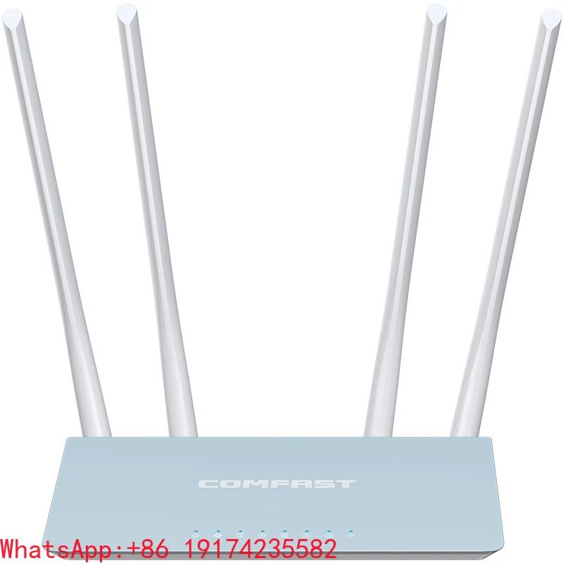 

2025 New Arrival AC1200 Dual-Band WiFi Router 1200Mbps 4 Antennas MU-MIMO 128MB RAM Gigabit Ports for Home