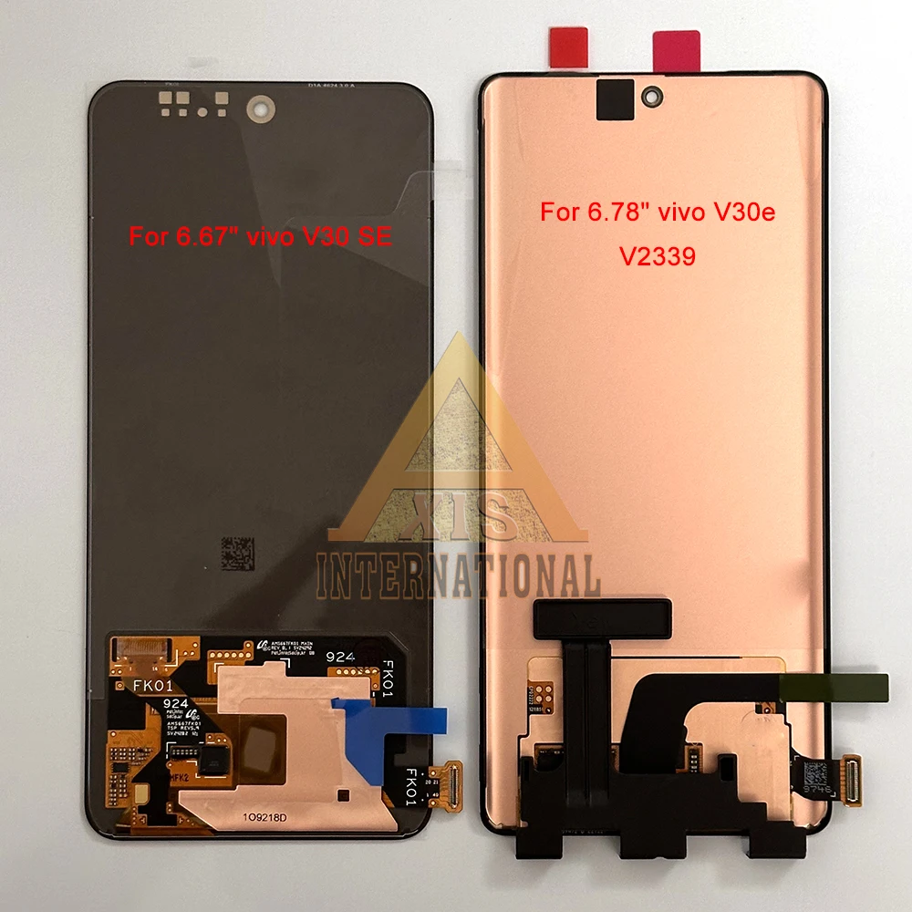 Oryginalny ekran AMOLED do Vivo V29 5G V2250 LCD V30 V2318 V30E V2339 V30 Pro V2319 V30 SE do Vivo V29 Pro V2251 V29e Frame