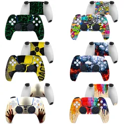 Anti-slip Skin Sticker Front Back Full Protective Decoration Decal Stickers For PlayStation 5 PS5 Controller Gamepad Accessorie