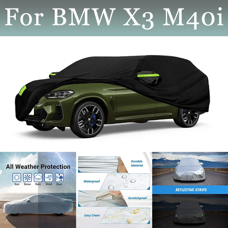 

For BMW X3 M40i Exterior Car Cover Outdoor Protection Full Car Covers Snow Cover Sunshade Waterproof Dustproof Accessories