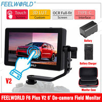 FEELWORLD F6 PLUS V2 6' On-camera DSLR Field Monitor 3D LUT Touch Screen Monitor IPS FHD 1920x1080 Video Focus Assis