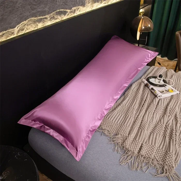 1pc 100%  Silky satin Pillow Protector, satin body Pillowcase Protector  Soft Comfortable long Pillow Covers view 3