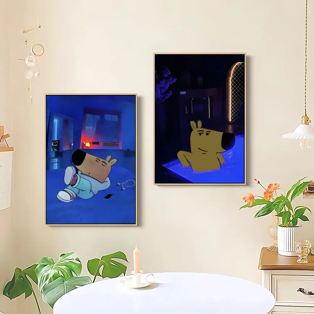 Funny I'm Just A Chill Guy Poster HD art sticky wall waterproof home living room bedroom bar aesthetic decoration
