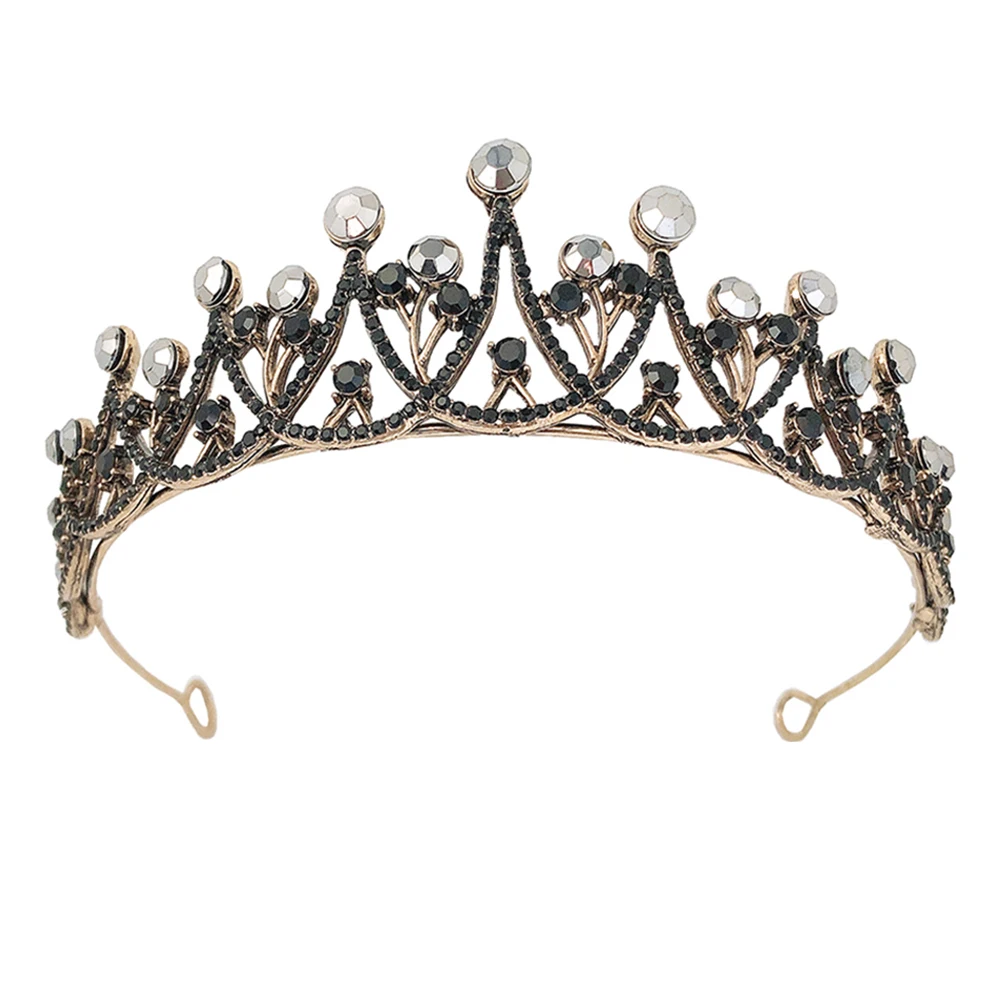 

Retro Headdress Vintage Crown Tiara Bridal Hair Accessories Girls Tiaras Light Weight Comfortable Birthday Party Elegant Design