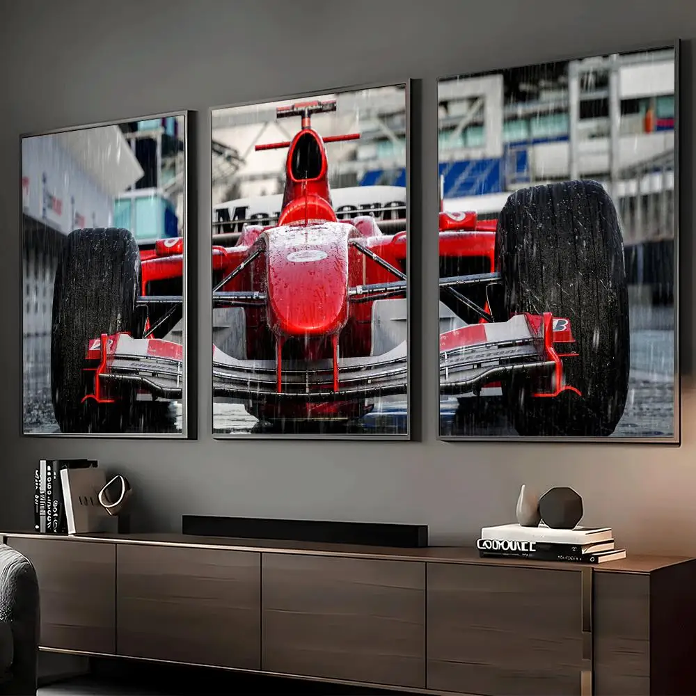 F2004 Motorsport Painting Calligraphy Canvas Poster Set Wall Artwork Prints for Bedroom Living Room Home Decor Gift