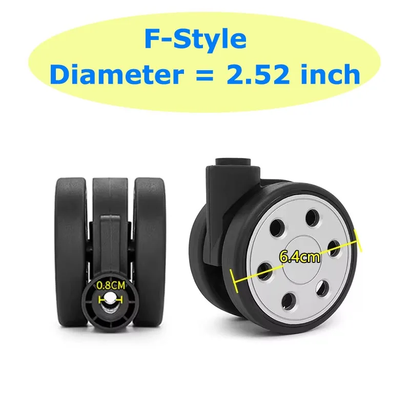 Durchmesser 2,52 Zoll/6,4 cm Räder für Rimowa Koffer Ersatzräder für Rimowa Koffer – Detail 3