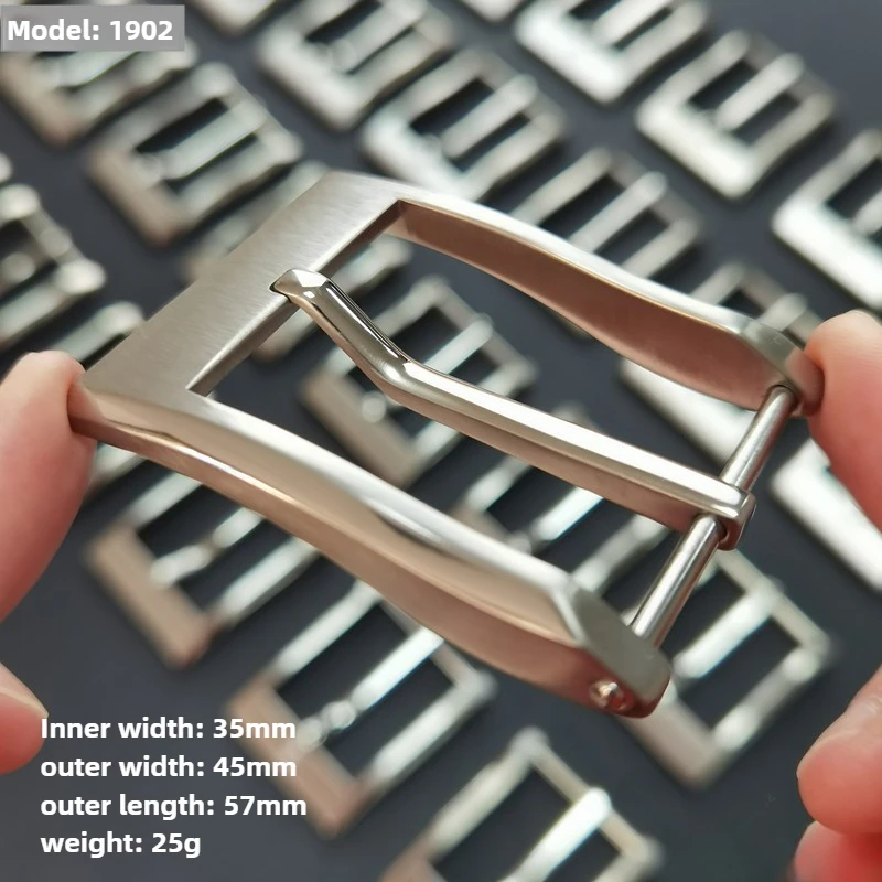 3 سنتيمتر التيتانيوم النقي دبوس مشبك حزام رئيس مشبك للرجال-التيتانيوم معدن مقاومة للصدأ دائم موضة ضوء الراحة مشبك حزام #1