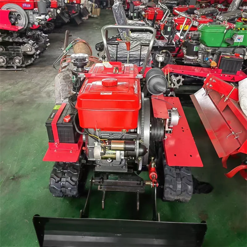 Dual-purpose micro-plough household tractor small seat multi-functional design with new engine motor drought-resistant gearbox