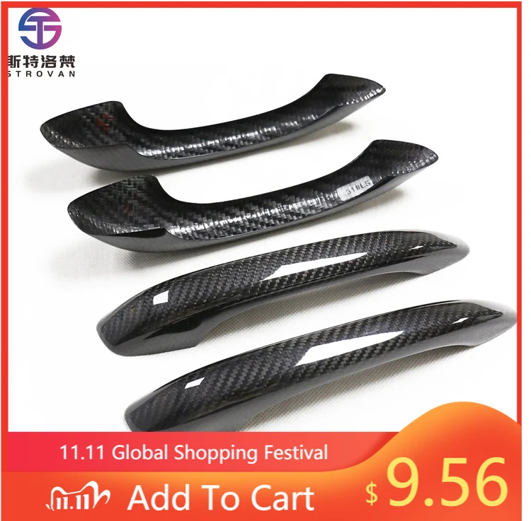 

STLF Dry Carbon Fiber Add on Door Handle for Porsches Macan 2014-2021 Perfect Fitment High Quality