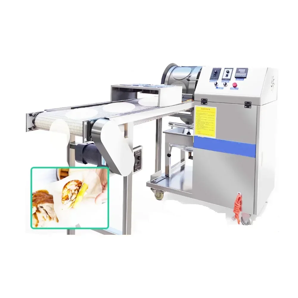 Full Automatic Flour Tortilla Chapati Roti Maker Arabic Pita Bread Machine Spring Roll Wrapper Machine